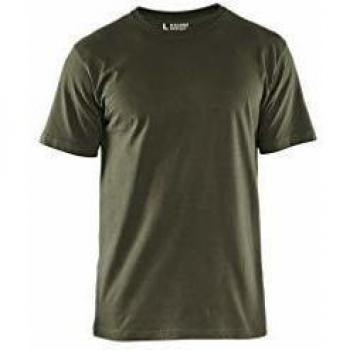 Blaklader Cotton Work T-Shirt 5-Pack Army Green XXL