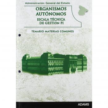 Escala Técnica de Gestión de Organismos Autónomos, promoción interna. Temario, materias comunes