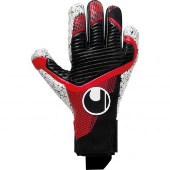 Guantes de portero Uhlsport Powerline Supergrip+ con tecnología Supergrip, palma de látex para un mejor agarre en condiciones húmedas y secas, corte negativo para un ajuste ceñido, puño elástico