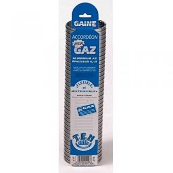 Flexor de gas extensible 0,45 m a 1,5 m con conexión de aluminio 153x161
