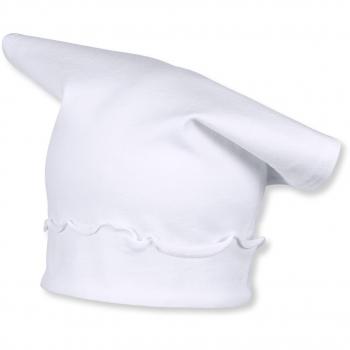 Pañoleta blanca para niña con volantes, 6-9 meses, talla 45