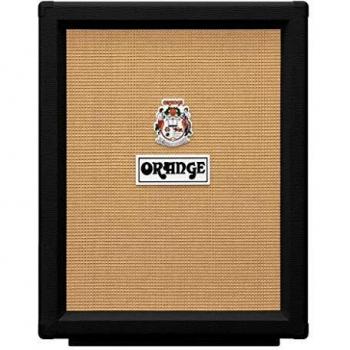 Orange PPC212V Black Vertical Open Back 2x12 Guitar Speaker Cabinet