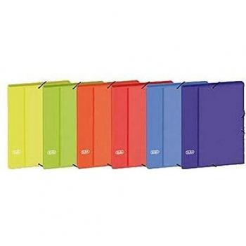 Elba 163557 - Carpeta con gomas y 3 solapas, A4, multicolor