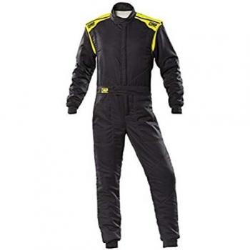 Mono de Carreras OMP First S - Talla 52, Negro/Amarillo Flúor