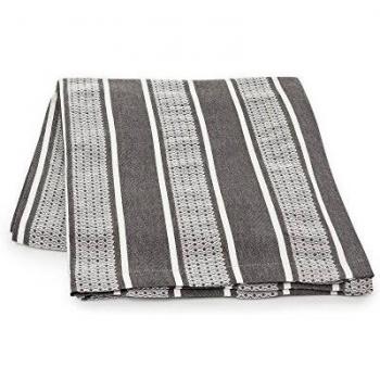Lexington Fall 16 Mantel, Algodón, Gris y Blanco, Individual, 250x150x0.2 cm