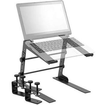 Tiger LEC14 Black Laptop DJ Controller Desktop Stand with Clamps