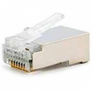 Conector RJ45 8 HILOS FTP CAT.5E 10
