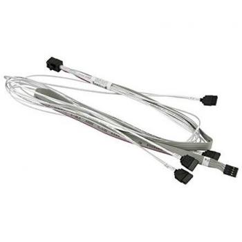 Supermicro MiniSAS HD / 4 SATA 0.75 m Grey,White Cable Adapter