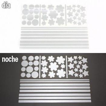 Pegatinas reflectantes para bicicletas SafeRAD para la seguridad vial - BLANCO
