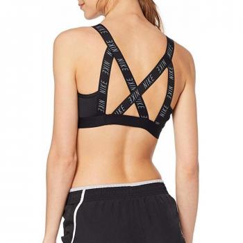 Nike Classic Logo Bra 2 Top, Mujer, Laser Fuchsia Cool Grey/Black, XL