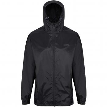 Regatta Men's Lightweight Pack-It III Waterproof Jacket - Black - Size: 3XL
