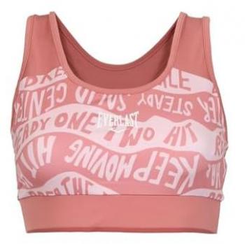 Sujetador Deportivo Everlast Hollyback Bis Rosa Blanco Mujer M