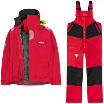 Musto BR2 Offshore Jacket & Trouser Package 2018 - Red/Red S XXL