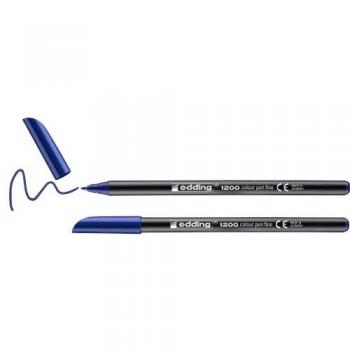 Edding 1200 - Set de 2 Rotuladores de Trazo Fino, Color Azul, Punta Redonda de 1mm para Dibujar y Escribir