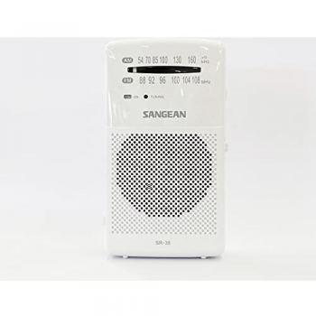 Sangean SR-35 Blanco Radio FM/Am Altavoz Integrado Antena TELESCÓPICA Salida Auriculares