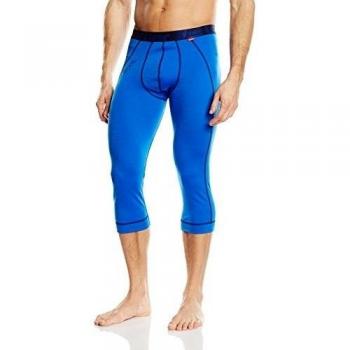 Löffler Calzoncillos para hombre 3/4 material Transtex de lana, otoño/invierno, hombre, color Azul - Azul, tamaño 56 [DE 54]