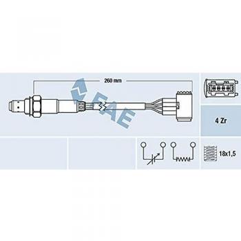 Sonda lambda calefaccionada FAE 77389 para Porsche Boxster