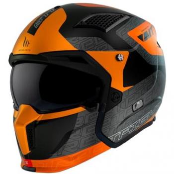 Casco Modular MT Helmets Streetfighter SV S Totem Gris/Naranja ECE 22.06