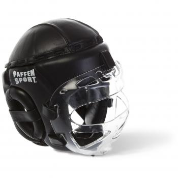 Paffen Sport Contact T – Protector de cabeza con protección de la cara, Unisex, Contact T, negro, small