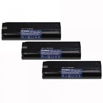 Batería Extensilo 3x Compatible con Makita DA302DWB, ML700 Linterna, ML701, ML702, UH1070DW, UH3000D (3300 mAh, NiMH, 7