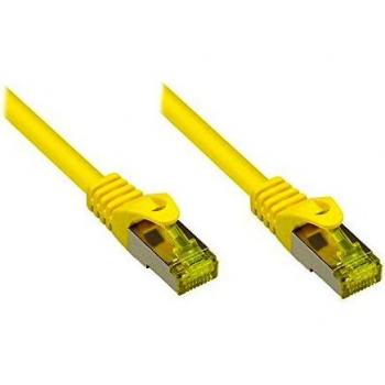 Cable de red Cat7 S/FTP Amarillo 2m con protección de la punta y alta frecuencia (600MHz)