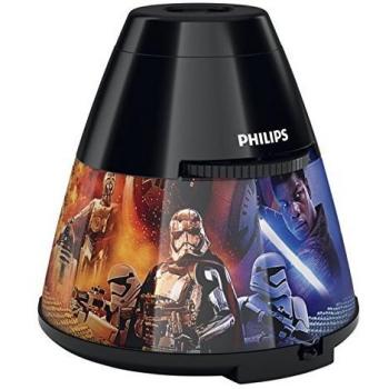 Signify LED Star Wars Episodio VIII Luz Nocturna Infantil y proyector, Negro