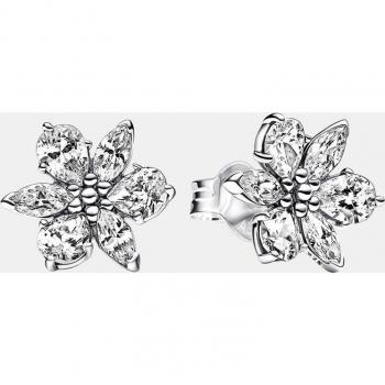 Pendientes de Botón Pandora Timeless Herbario Brillante en Plata con Circonitas 292633C01