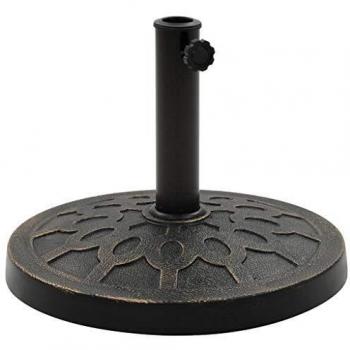 Round Bronze Polyresin Umbrella Stand 13 kg