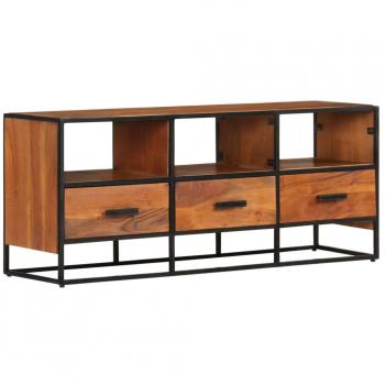 vidaXL TV Cabinet 110x30x45 cm Solid Acacia Wood