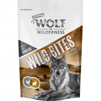 Wolf of Wilderness Wild Bites Senior - Pack Ahorro 3 x 180 g - Meadow Grounds, con conejo