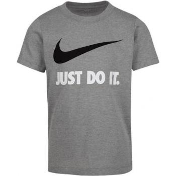 Camiseta de Manga Corta Infantil Nike NKB Swoosh Gris oscuro