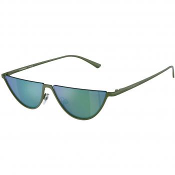 Emporio Armani EA2143 Men's Round Mirrored Green Grey Sunglasses