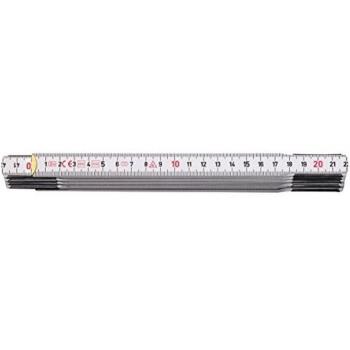 Hultafors 105154 Metro plegable de madera blanca de 2 m x 17 mm