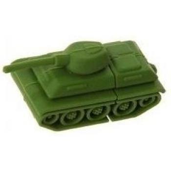 16 GB Estilo Completo Visual tanque Shaped Silicon Protección U disco USB flash drive Memoria – GR?N