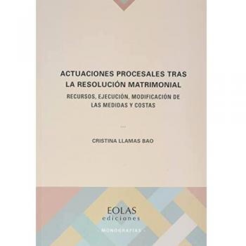 Actuaciones procesales tras la resolución matrimonial: Recursos, ejecución, modificación de las medidas y costas: 19