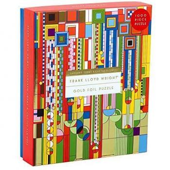 Frank Lloyd Wright Saguaro Cactus And Forms Foil Stamped 1000 Piece Puzzle