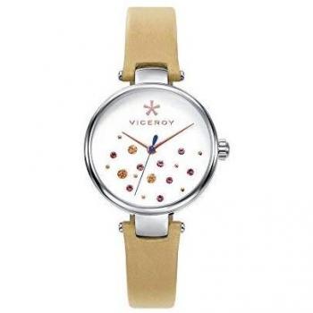 Viceroy Reloj Analogico para Mujer de Cuarzo con Correa en Cuero 471114-09