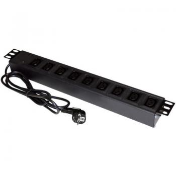 A-LAN Alantec PZ011 Base Múltiple 1,8m 9 Salidas AC Negro