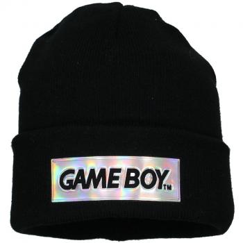 Gorro Beanie Negro con Logo de Game Boy - Merchandise Oficial