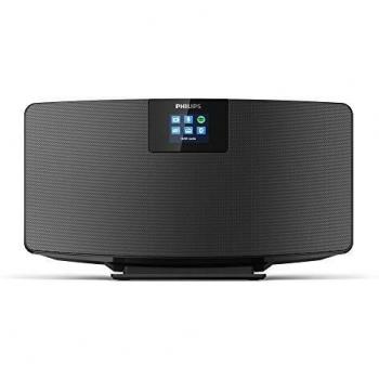 Philips TAM2805/10 Radio Internet Digital Microcadena Bluetooth Negra con sintonizador de radio, conectividad Wi-Fi, compatibilidad con streaming de música y altavoces integrados