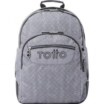 Mochila Escolar Totto Crayoles Gris Metálico