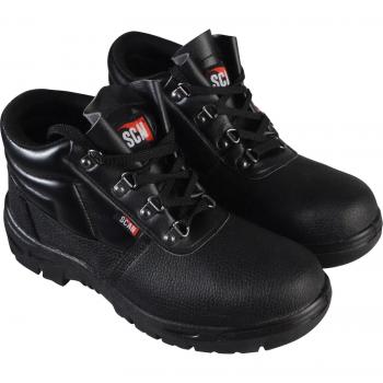 Scan Dual Density Chukka Safety Boots in Black - Size 8