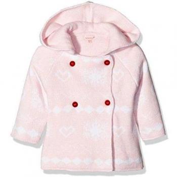 Gocco Punto Jacquard, Abrigo para Bebés, Rosa Bebé, 3/6