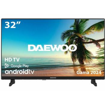 Smart TV Daewoo 32DM64HA 32 LED HD, Android TV, HLG, Dolby Audio, Bluetooth, WiFi