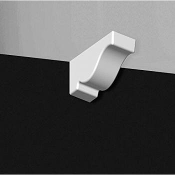 Ménsula Decorativa Orac TF03 XTERIO 7,7x10x20 cm - Elemento Clásico para Fachadas en Color Blanco