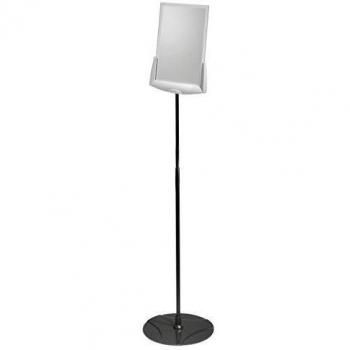 Durable 558957 Soporte de información con panel de visualización de acrílico A4, ajustable en altura, antracita/gris