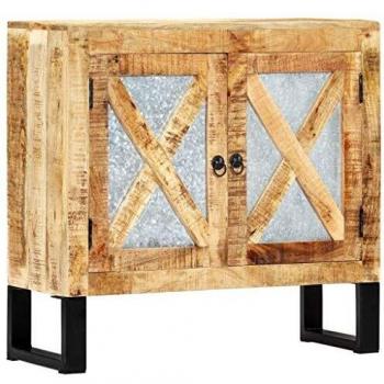 Mango Wood Sideboard 31.5x11.8x29.9 Solid Construction