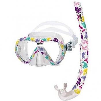 Mares 411774 411774Sffupkcl-Kit Mascara y Tubo Snorkel Buceo Vento Energy, Adultos Unisex, Multicolor, S-M 8-14J