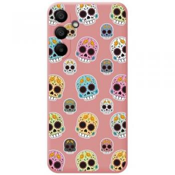 Funda Silicona Líquida Rosa Catrina para Samsung Galaxy A15 4G/5G con Dibujos