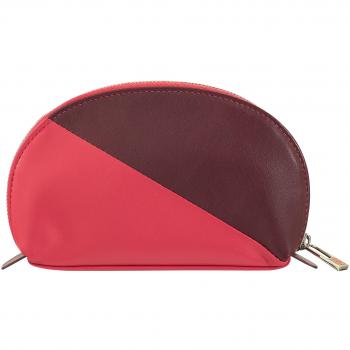 Dudu Neceser de mujer de piel con cremallera, Mini bolso de cuero, bolso de embrague, bolsa de viaje de maquillaje, caso pequeño, diseño colorido